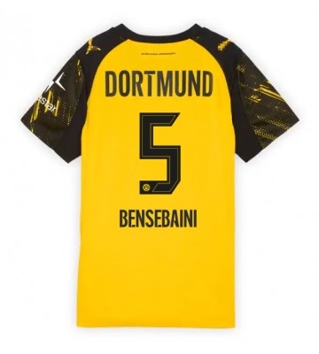 Borussia Dortmund Ramy Bensebaini #5 Hemmatröja Kvinnor 2025-26 Kortärmad Borussia Dortmund Ramy Bensebaini #5 Hemmatröja Kvinnor 2025-26 Kortärmad
